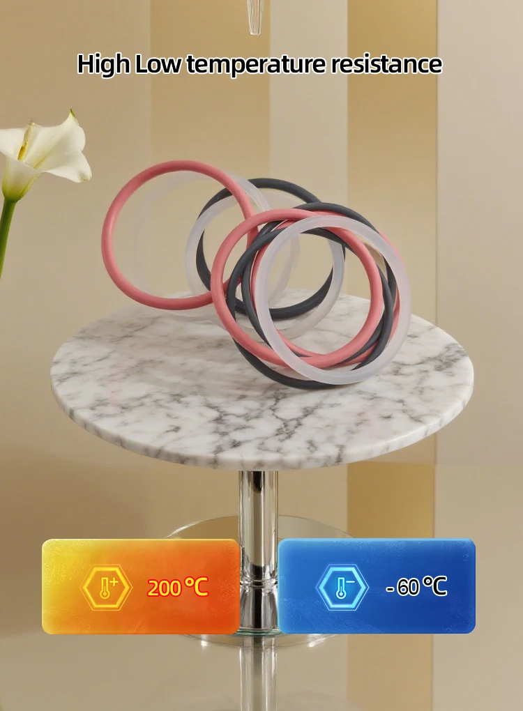 product customizable hypoallergenic silicone o rings medical tubing oxygen lines high temperature tolerant leak proof hygienic seal-5