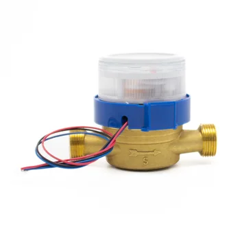 Top quality class B 1" single jet water meter with dry dial and brass case for residential water