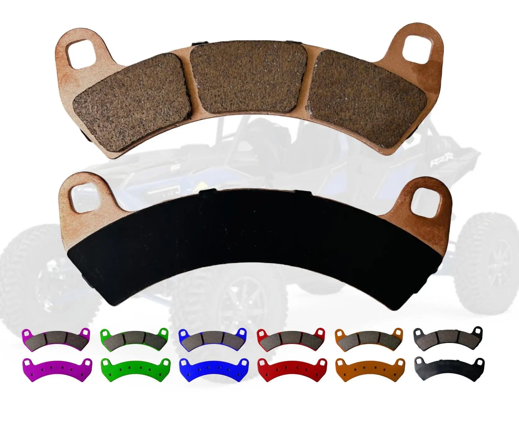 Max Motosports Front Brake Pads For Polaris RZR XP Turbo & General 1000 – Sintered, Replaces 2206231