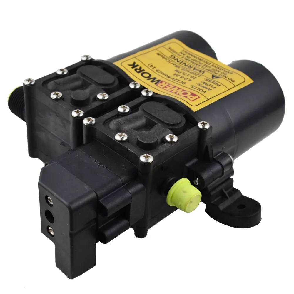 High Flow Battery Operated Motor Water Sprayer Pump Electrical Micro Irrigation Double 12VDC Diaphragm Pumps