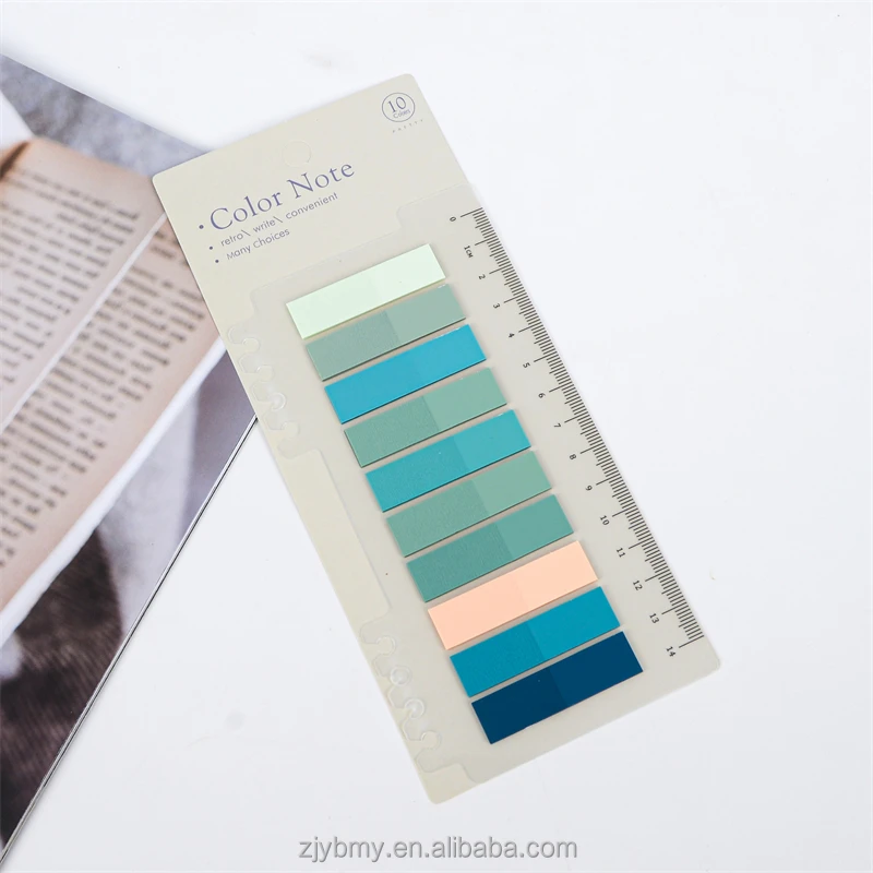 Fluorescent Pet Strip Arrow Memo Sticky Notes Repositionable Color Page ...