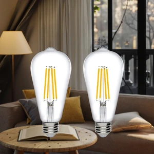 Vertak Clear Glass LED Filament Bulb 4W 6W 8W with 3000K 4000K 6500K Product Genre LED Filament Light Bulb