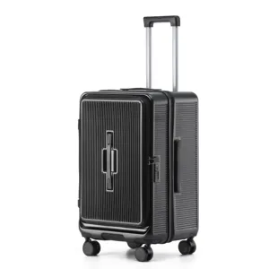 Wholesale  Custom Logo 20 24 28 Valise ABS  Luggage Set PC  Zipper Travel Trolley Suitcase