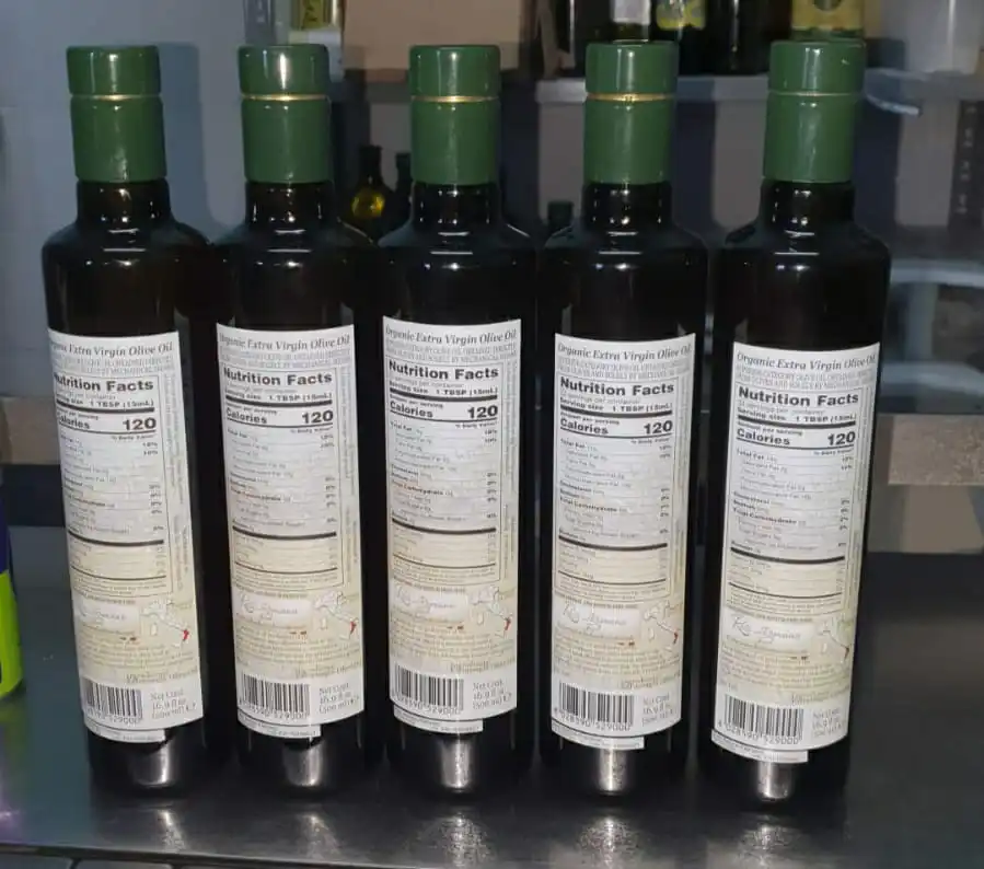 Высококачественное вкусное и универсальное итальянское растительное масло для приготовления пищи стеклянная бутылка оливкового масла 500