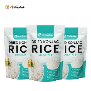 Factory Replacement Meal No Additives Zero Fat Ready to Eat Low GI Sugar Free Dry Shirataki Konjac Rice for Losing Weight