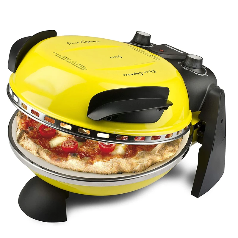 Multi Function Pizza Maker with Visible Window Special Stone for Baking 1200W Electric Crispy Crust Pizza Oven