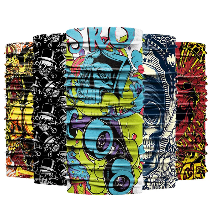 Factory Make Logo Design Famous Funny Popular Magic Multifunction Tubular Simple Sport Fish Neck Bandana