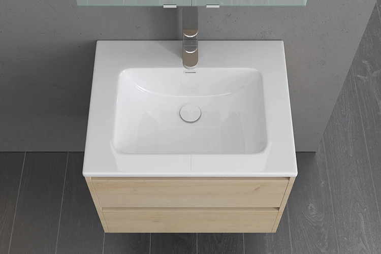 Лидер продаж простой современный дизайн экологичный шкаф из массива дерева для ванной комнаты раковина