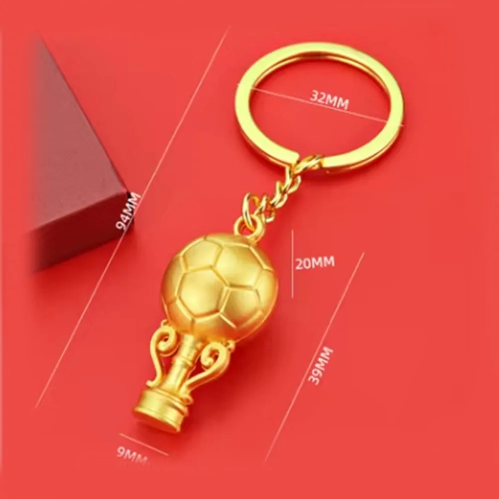 2026 23rd Football for Summer Carnival Trophy Souvenirs Carabiner Keychain Metal Sport Soccer Lightweight Waterproof