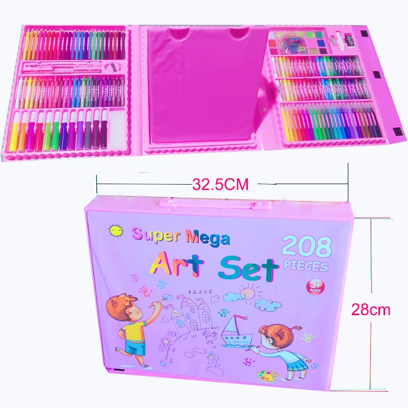 Buy Wholesale China 208pcs Kids Drawing Complete Coloring English Russian  Language Version Super Mega Art Set With Easel & Kids Drawing Children's Art  Sets at USD 1.05