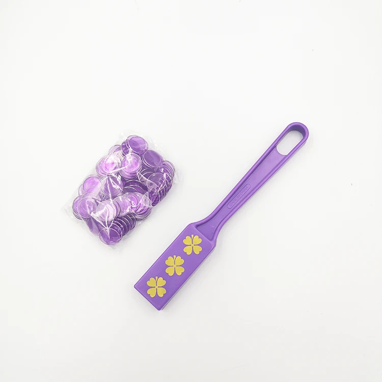 Магнитная палочка для бинго с 100 чипами-фиолетовый