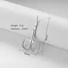 (Finition brillante) Ciseaux de beauté pointus de 2,0 mm