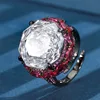 open size White diamond ring