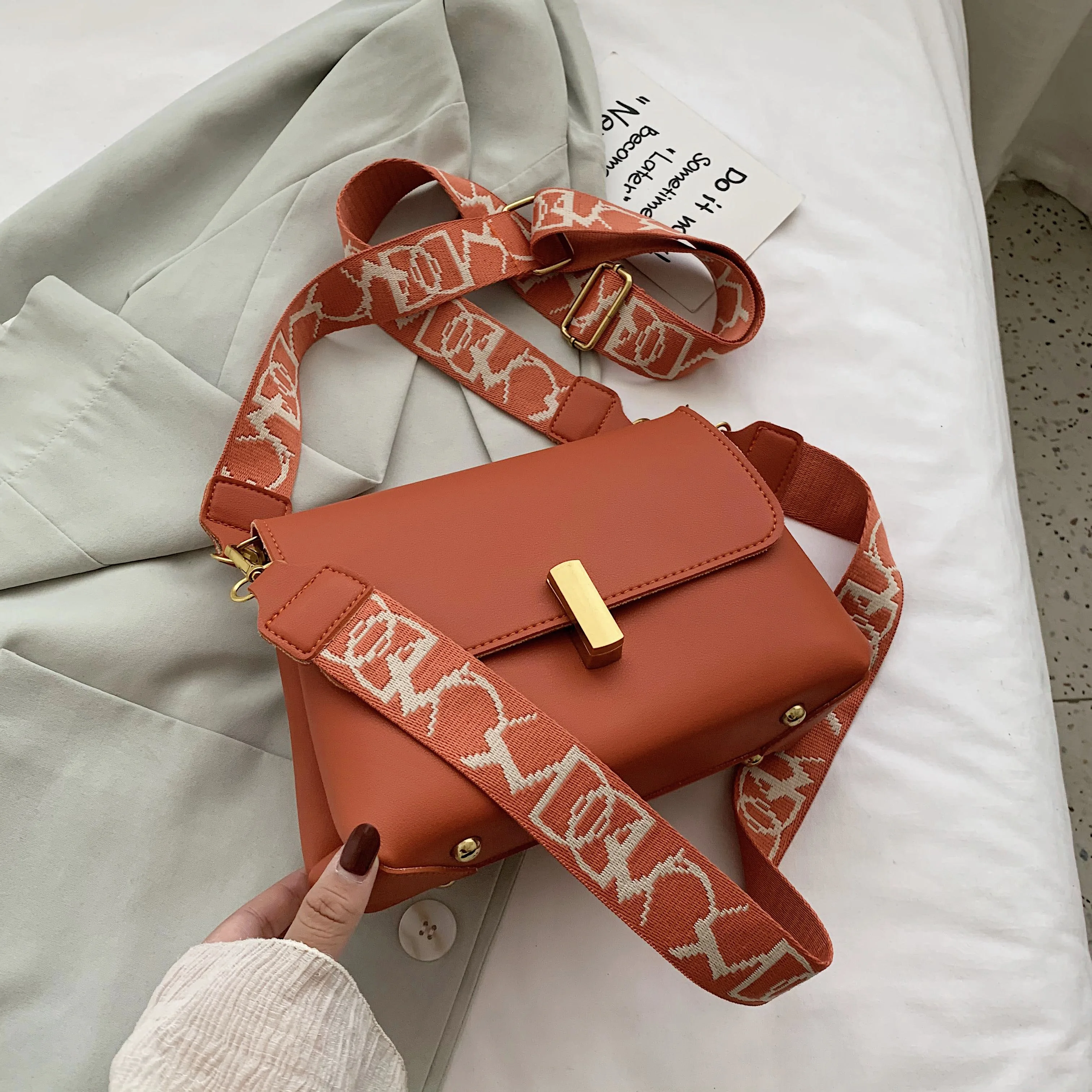 designer black side bag