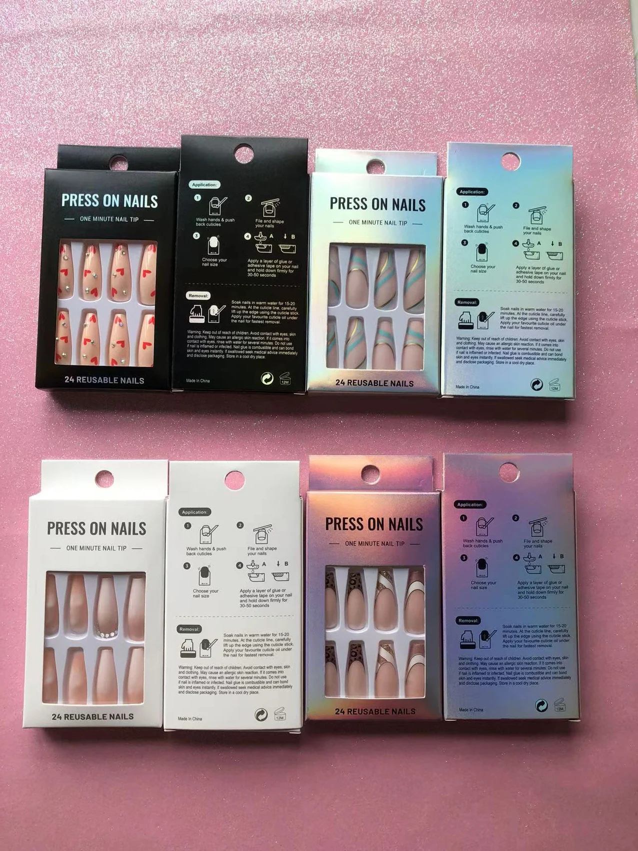 Wholesale Acrylic Press On Nails False Nail Designer Press On Boxes