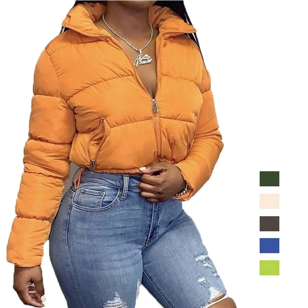 orange bubble coats