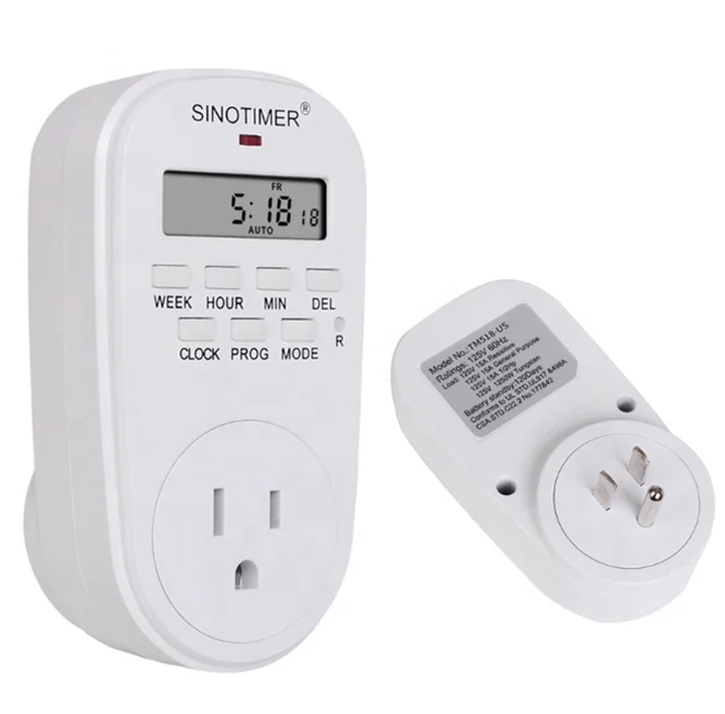 7-Day Easy-Set Digital Plug-In Lighting and Appliance Timer - NSI