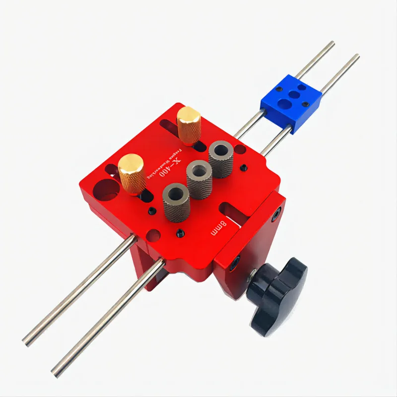 TEBAK W-139 Woodworking Hole Drill Punch Easy Operation Hard Metal Material Sturdy Triple Drilling Guide  X400