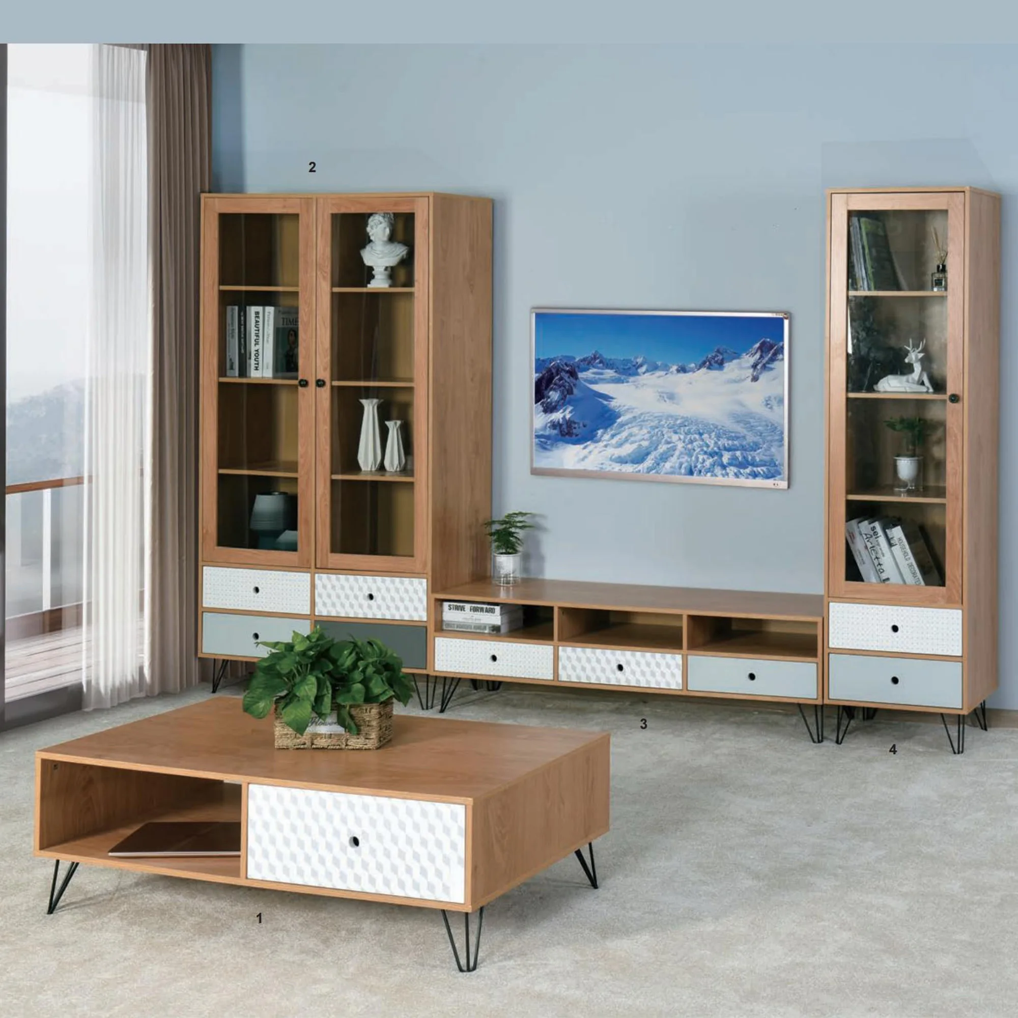 Modern Chest Of 3 4 Drawer Wood Living Room Storage With