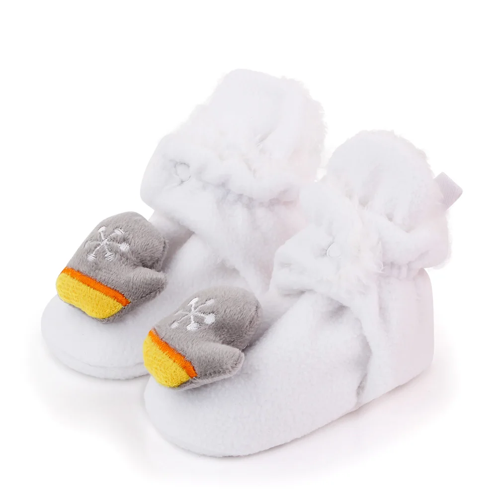Christmas Autumn and Winter Baby Girls and Boys Soft Soled Cartoon Comfortable Toddler Cotton Shoes manufacture