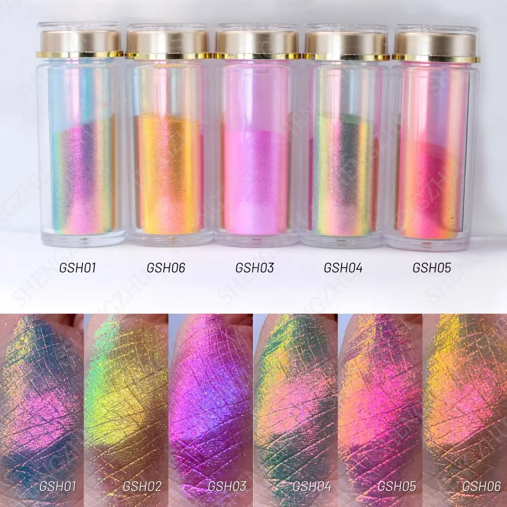 Magical Rainbow Color Shifting Pigments Eyeshadow Face Loose Powder For ...