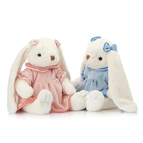 Valentines Day Gift Cute Animal Plush Rabbit with Bowknot