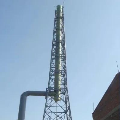 Compact 4G/5G Compatible Steel Chimney Tower for Narrow Spaces for Acid Rain Resistant Telecom at Fertilizer Factories