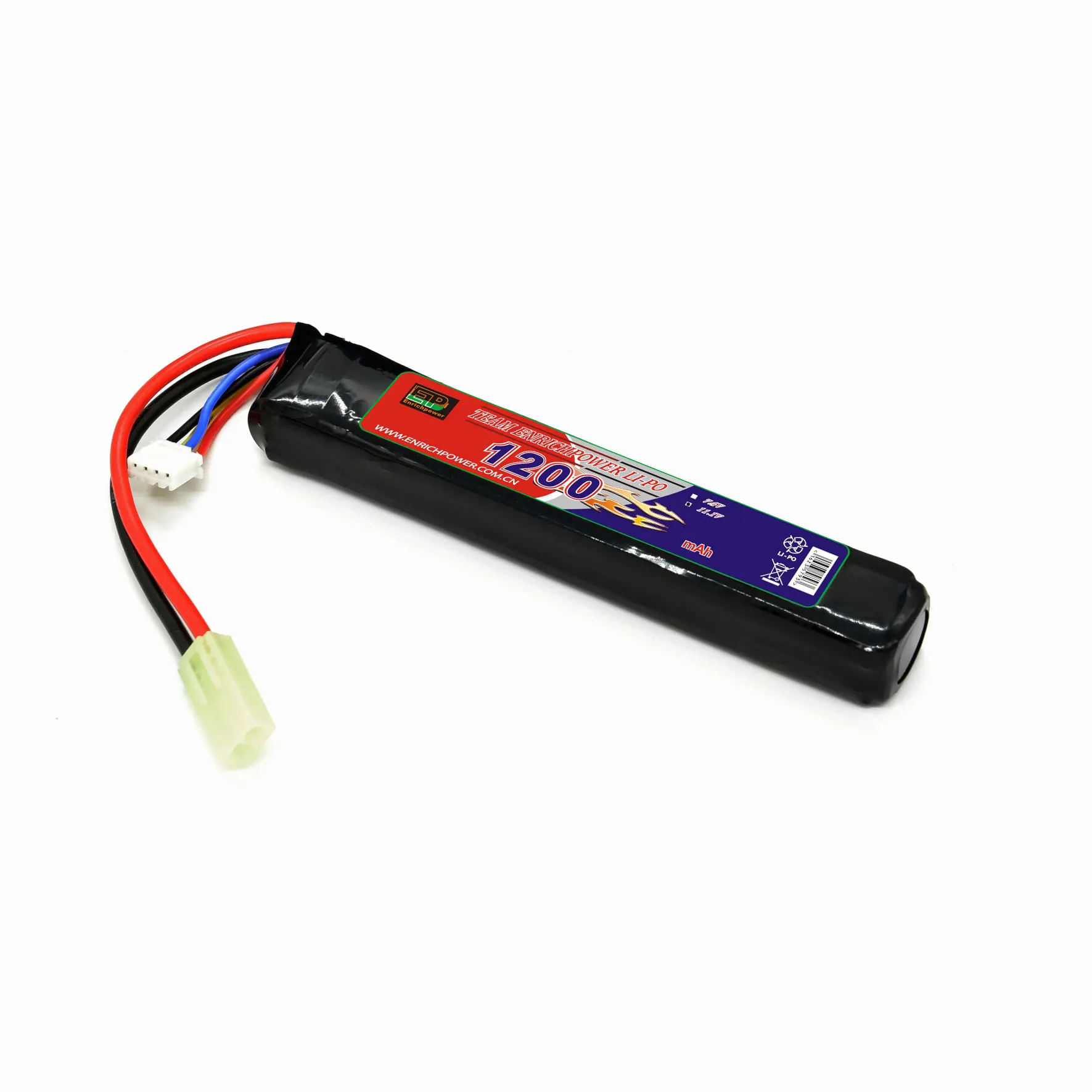 Ep Rechargeable Airsoft Lipo Battery 11.1 Stick Pack 3s 1200mah 20c For