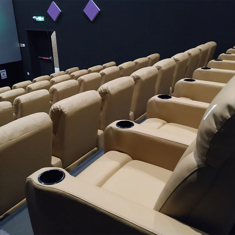 Commercial Theater Lounge Chair Leather Movie Theater Room Chairs