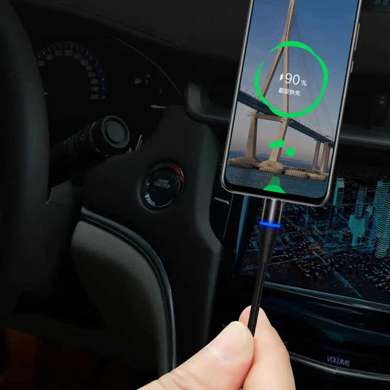 
Оптовая продажа IPSKY мобильный телефон провод производители Быстрая зарядка для lightning micro type c кабель 360 градусов usb Магнитные кабели 