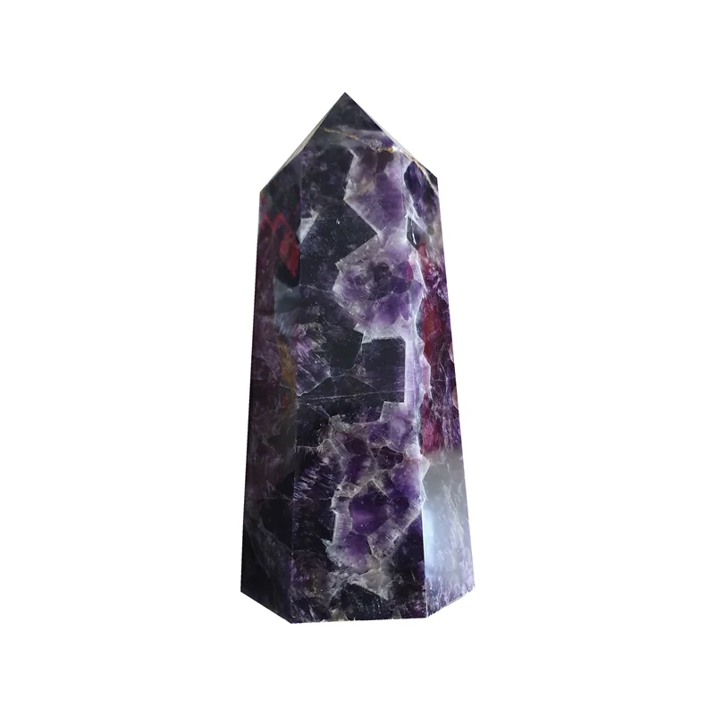 Natural Crystal wand Beautiful Dream Amethyst Quartz Point Crystals Amethyst Healing tower
