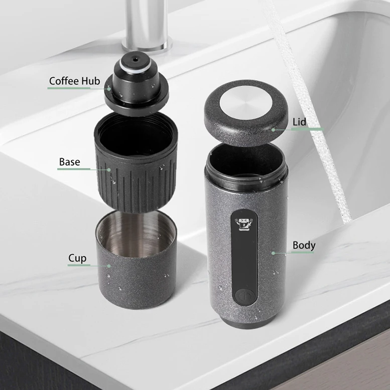 Mini Expresso 24v Car Coffee Maker Machine Battery Powered Operated