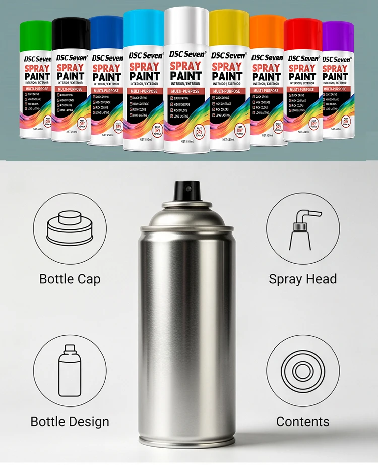 Industrial Grade Acrylic Liquid Coating Spray Paint High Temperature Resistant 400 ML for Machinery & Equipment H52c3887438b04b5daba074fc7cb8ed88D