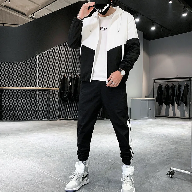 Conjunto De Ropa Deportiva Para Hombre Chaqueta Y Pantalónes Chándal Hip  Hop Men