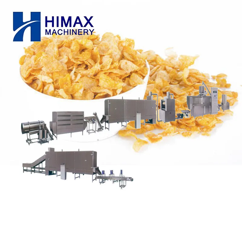 Corn Flakes Production Line Breakfast Cereal Making Equipment Snacks Food Corn Flakes Machine Hot Sale