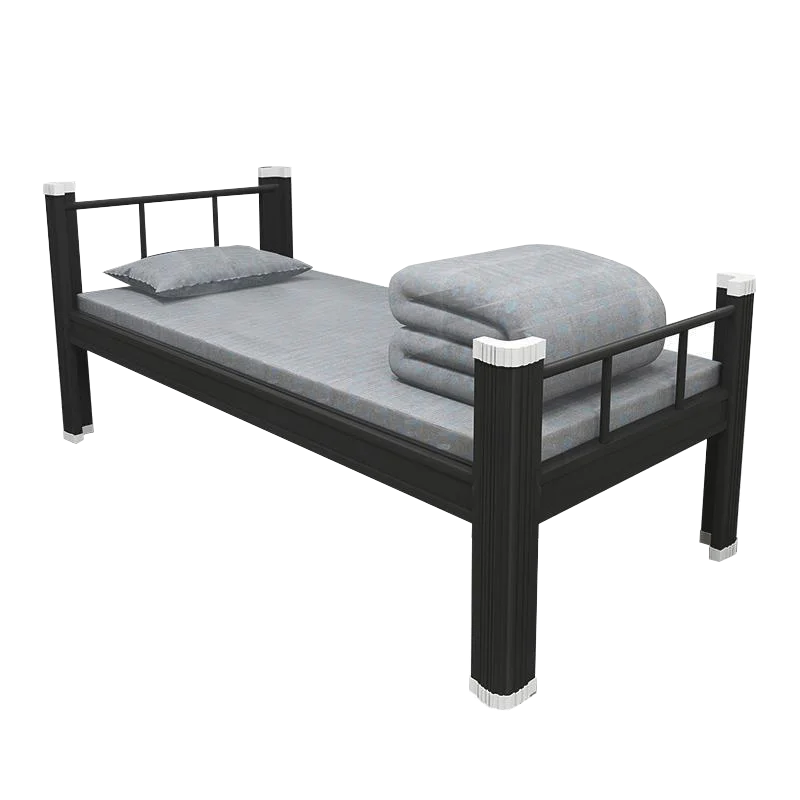 CKD Structure Iron Steel Single Bed in Flat Packing One Person Metal Bunk Bed Frame