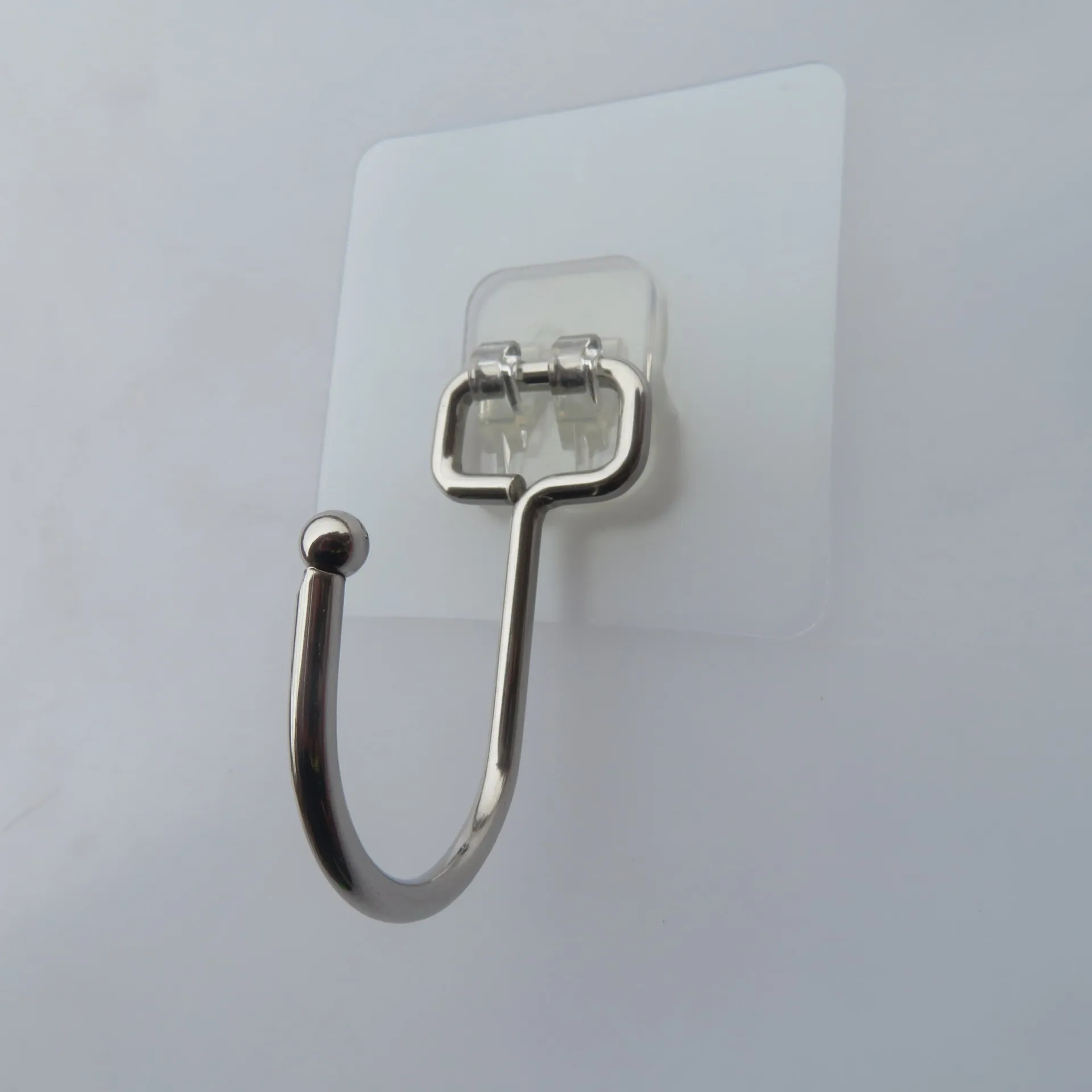 Manufacturer direct sales Traceless paste stainless steel hook strong self-adhesive hook five row hook supplier