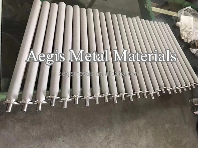 0.1 2 3 5 10 25 50 40 60 80 100 Micron Stainless Steel Porous Sintered Wire Mesh Filter Tube Pipe