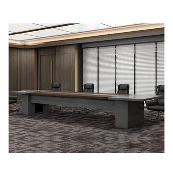 Modern Luxury Wholesale Manufacturer Wooden Office Furniture Large 12 Person Rectangular Conference Tables Meeting Desk