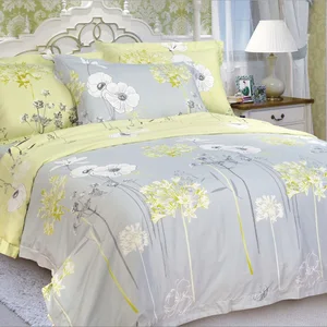High Quality Bedsheets Sets Cotton Duvet Cover With Flowers Design King Size Bed Sheet Bedding Set