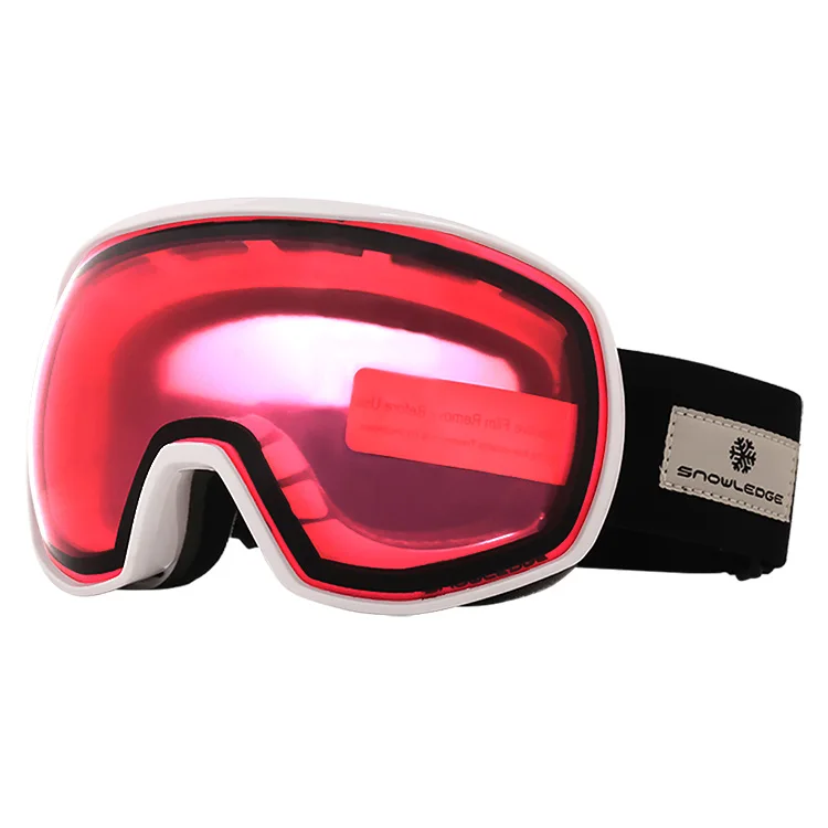 Custom ski goggle straps high woven sewing cloth logo sports eyewear