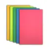 5 láminas acrílicas fluorescentes de neón, colores surtidos.