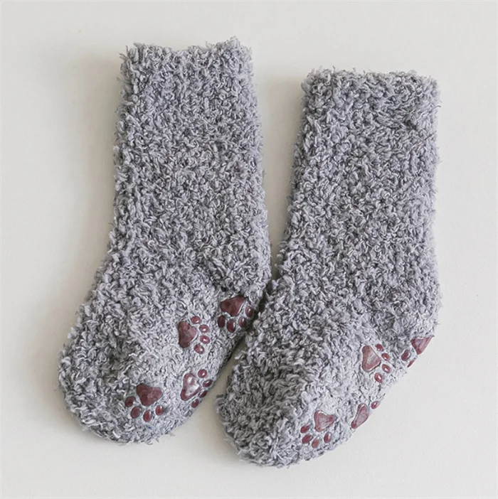 Women's Winter Super Soft Warm Cozy Fuzzy Fleece-Lined Slipper Socks Warm Plaid Coral Fleece Christmas (Black, One Size) At Women's Clothing Store