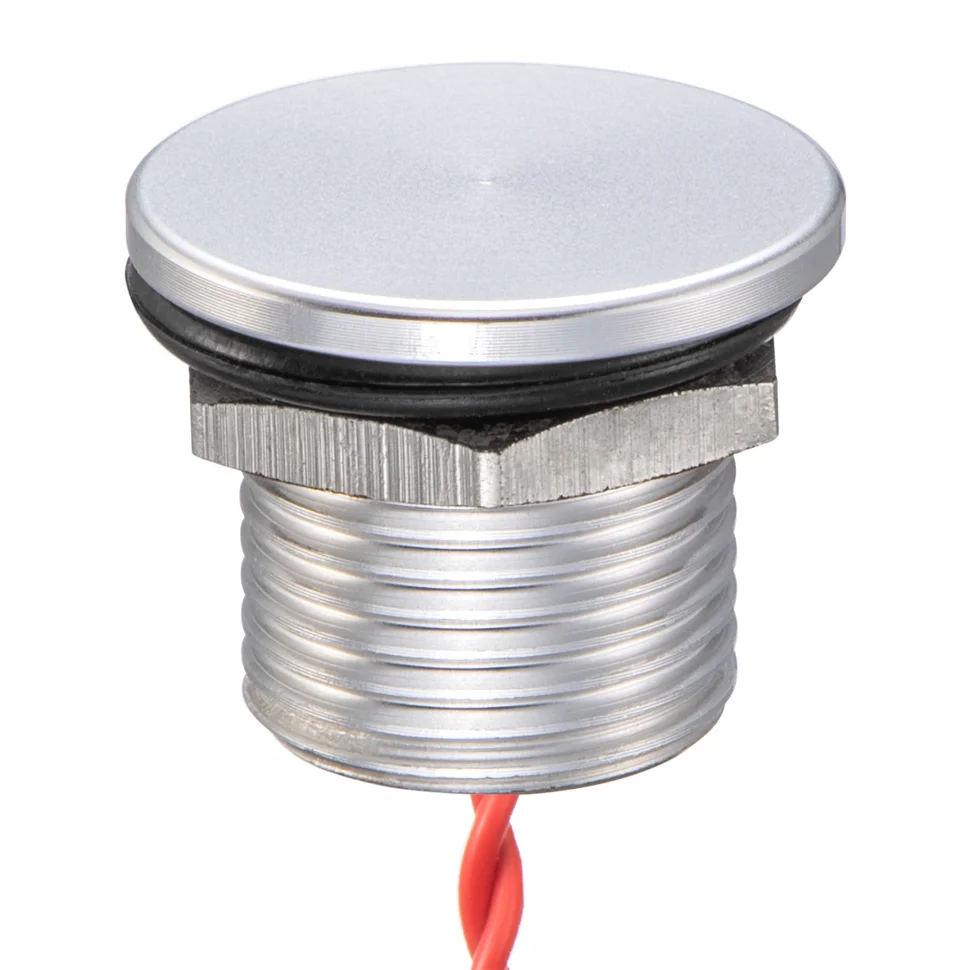 Led Power Switch Self Lock on Off Metal IP67 Waterproof 30mm Push Button 12V Blue Stainless Steel IP68 24 Green Pin Terminal