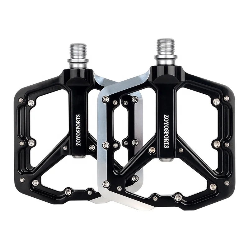 Guaranteed Silver Widen Tread Surface Waterproof MTB Road Bicycle Parts Lightweight  Aluminium Alloy Roof Adult Bike Pedal