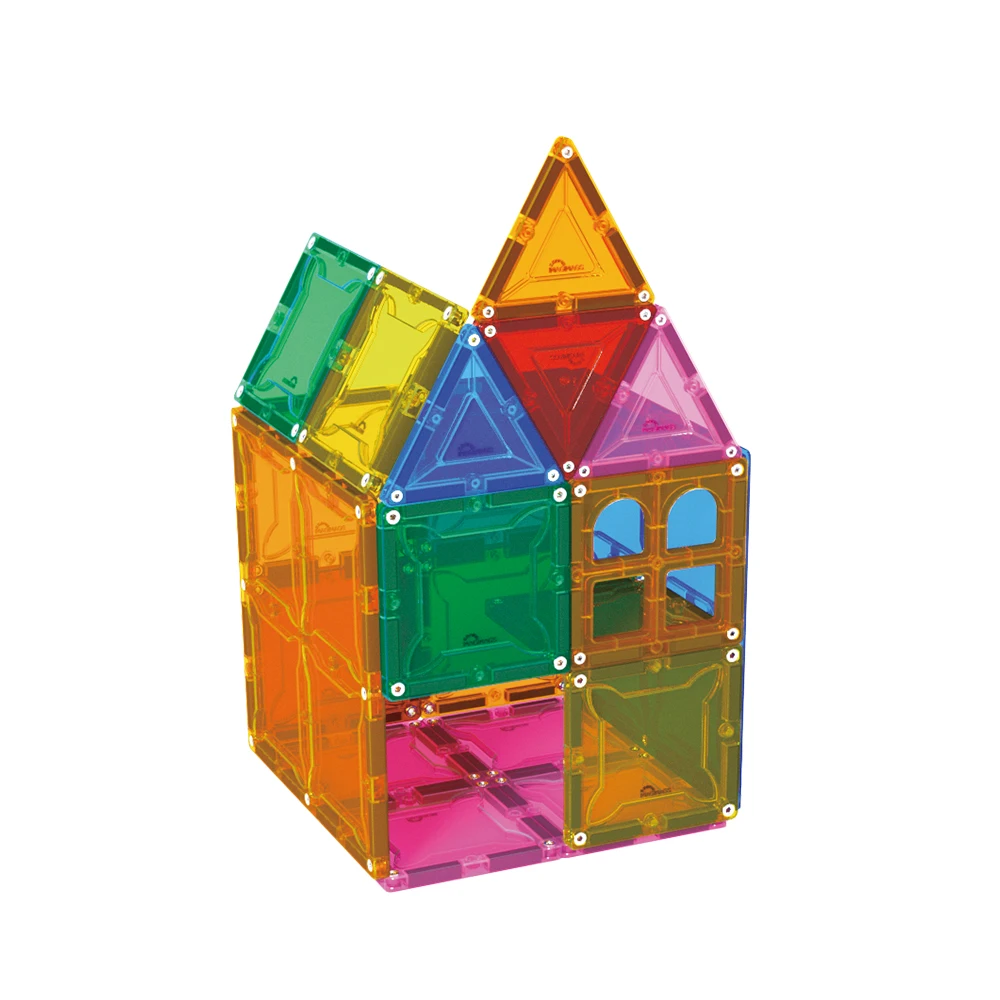 magnet building block toy marble run magnetic block pipe stem