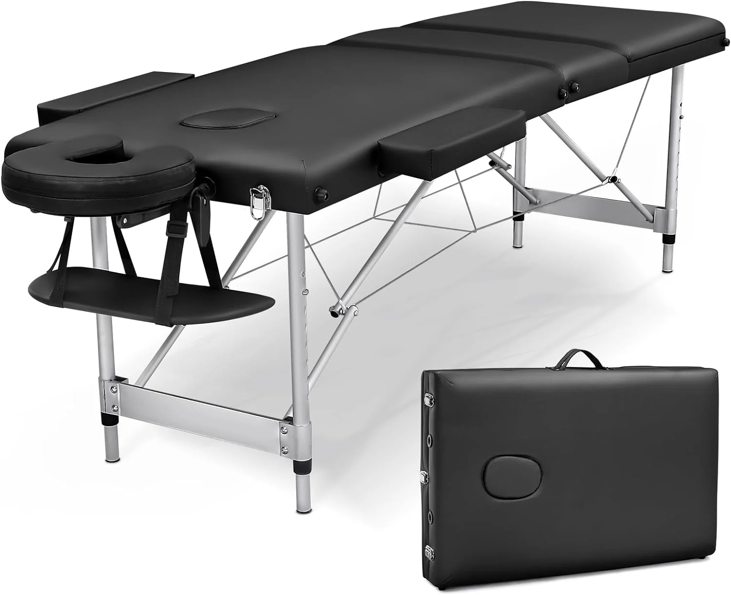 Foldable Spa Bed for Physical Therapy, Beautician, Tattoo Massage Table