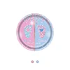 สีฟ้าและสีชมพู