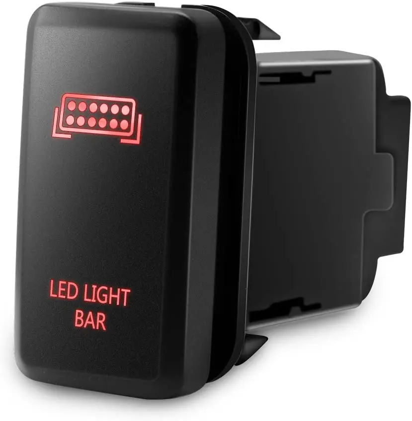 Blue LED LIGHT BAR Push Button Switch For Toyota Tacoma Tundra - Foto 2