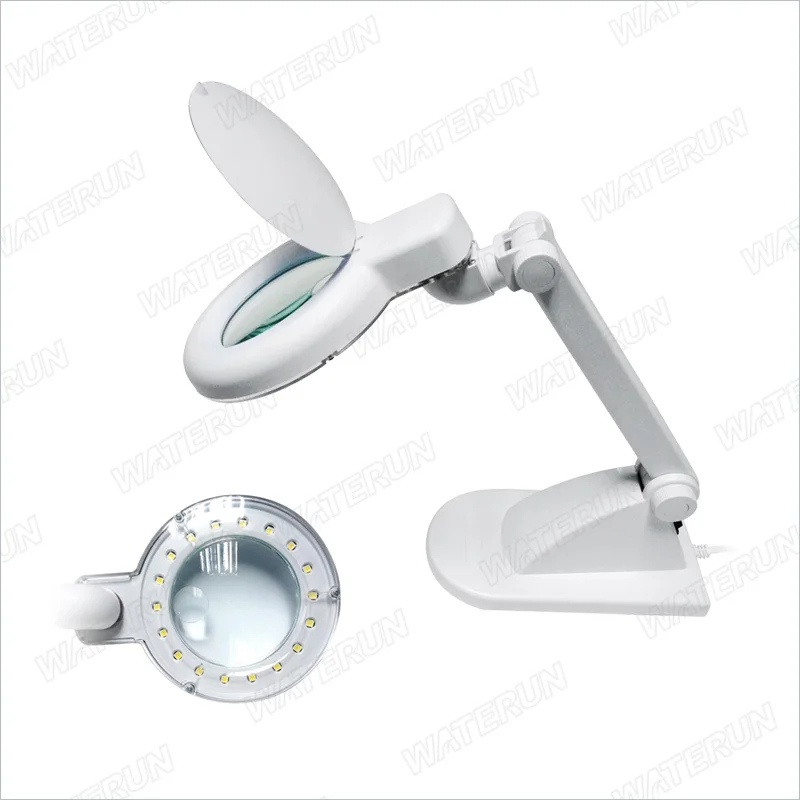 Top Clamp Lash Extension Study Led Glass Magnifying High Quality Clip Magnifier Desk Lamp With Base